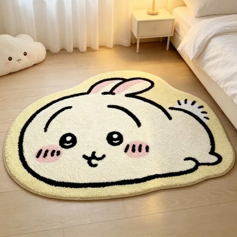 Home Goods Bathroom - -Chiikawa Cartoon Rug Anime Hachiware Usagi
