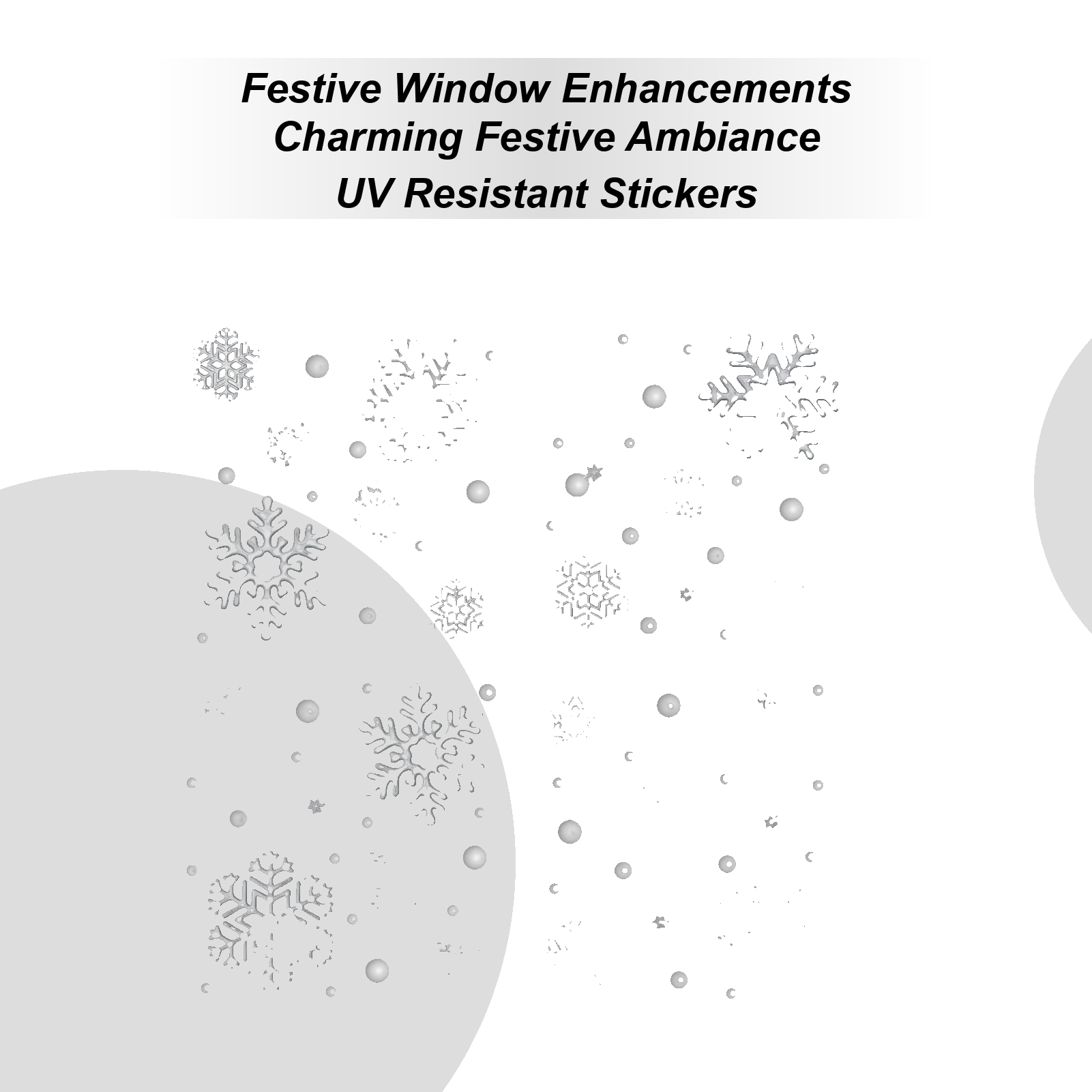 Home Bathroom Glass - Holiday Window Clings Static Reusable Home