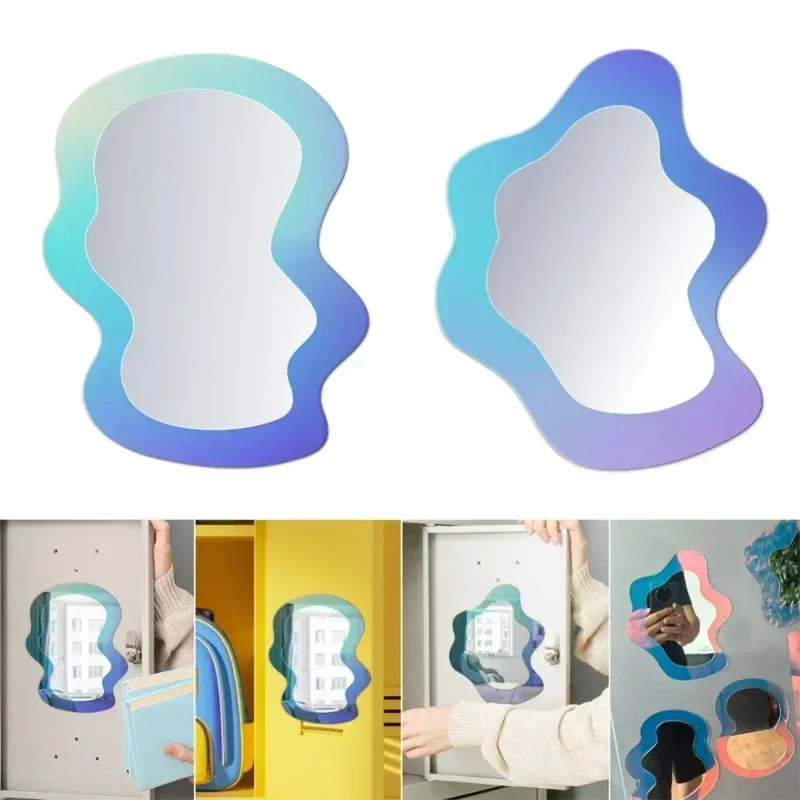 Home Essentials Bathroom Cabinet - Magnetic Geometric Pattern Mirror Creative Home