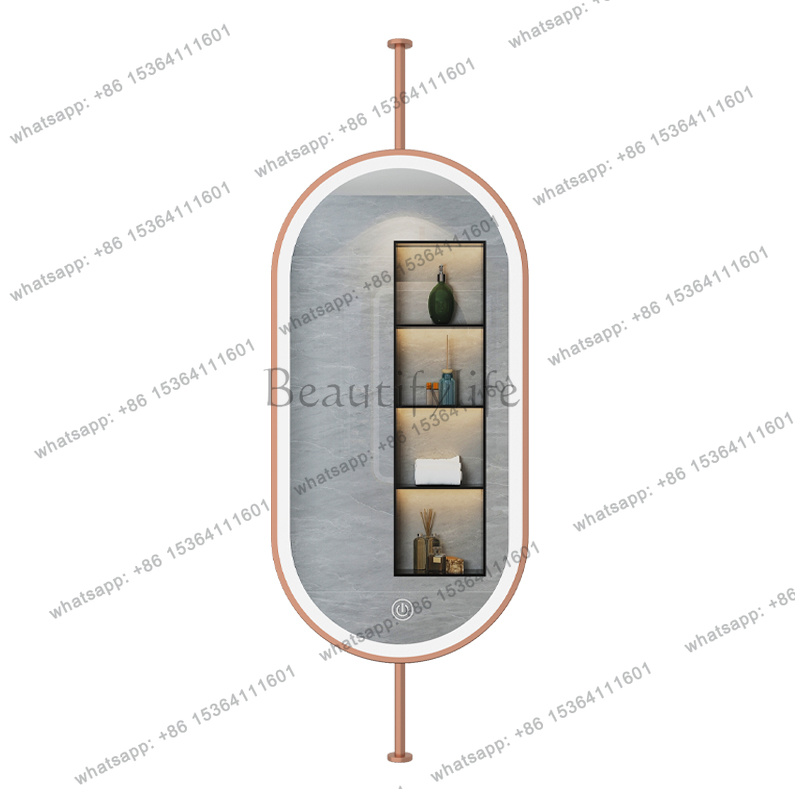 Home Living Bathroom Vanity - zj.Size60x90cm Ceiling Oval Hanging Mirror Modern
