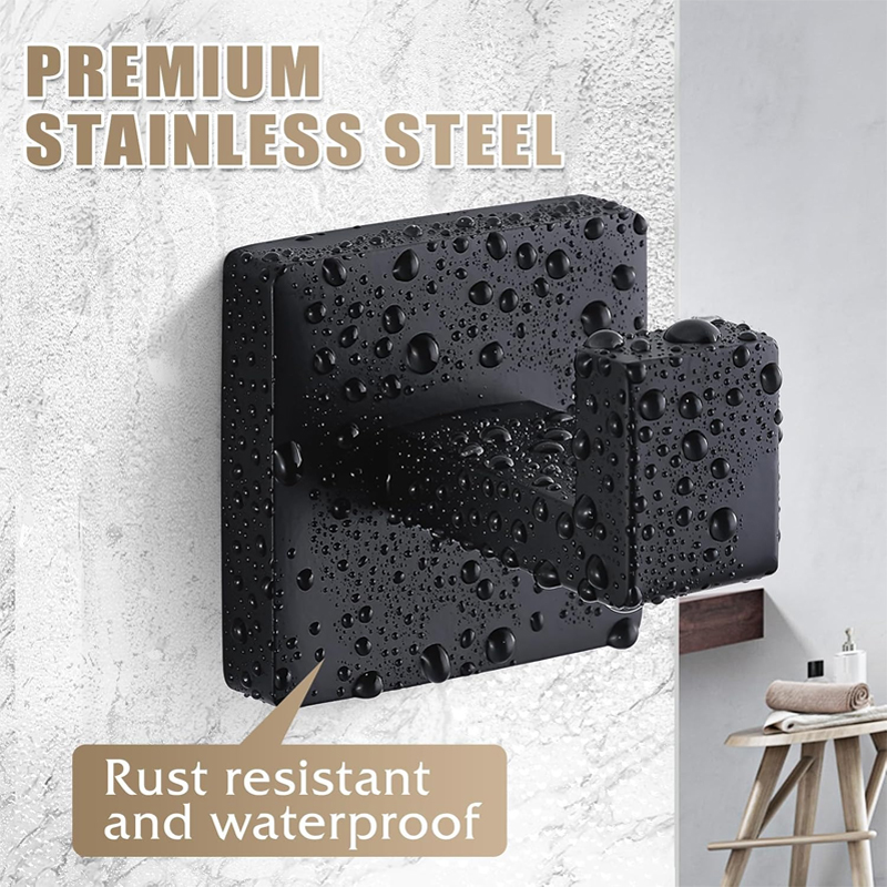 Matte Black Towel Hook Stainle - đánh giá và giá Robe Hook Adhesive