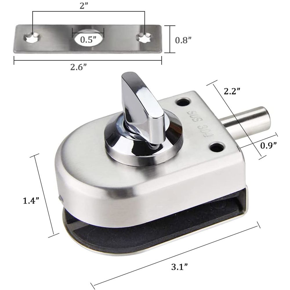 Bathroom Office Anti-Theft Hom - đánh giá và giá Home Bathroom Glass