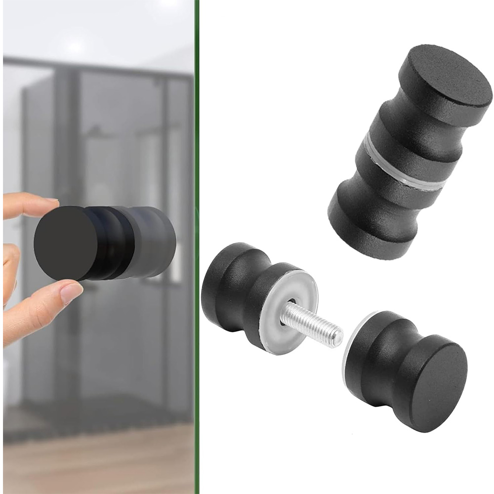 Aluminum Glass Door Knob Black - đánh giá và giá Home Bathroom Hardware