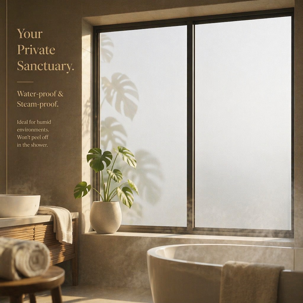 Frosted Privacy Window Film Tr - đánh giá và giá Home Bathroom Glass