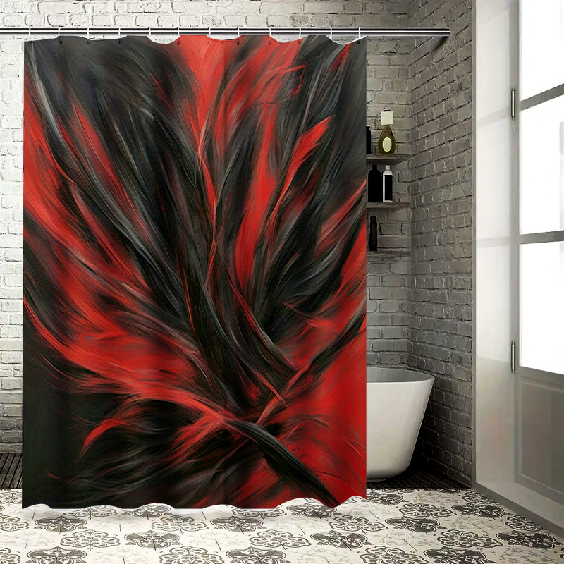 Red and Black Abstract Print S - đánh giá và giá Home Bathroom Ideas