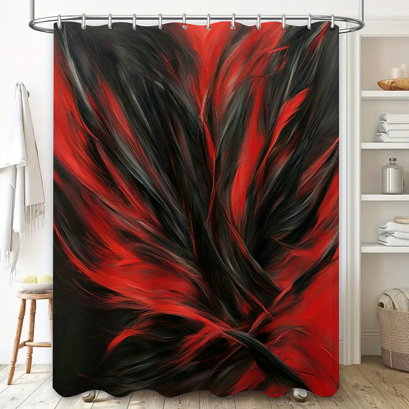 Red and Black Abstract Print S - đánh giá và giá Home Bathroom Ideas