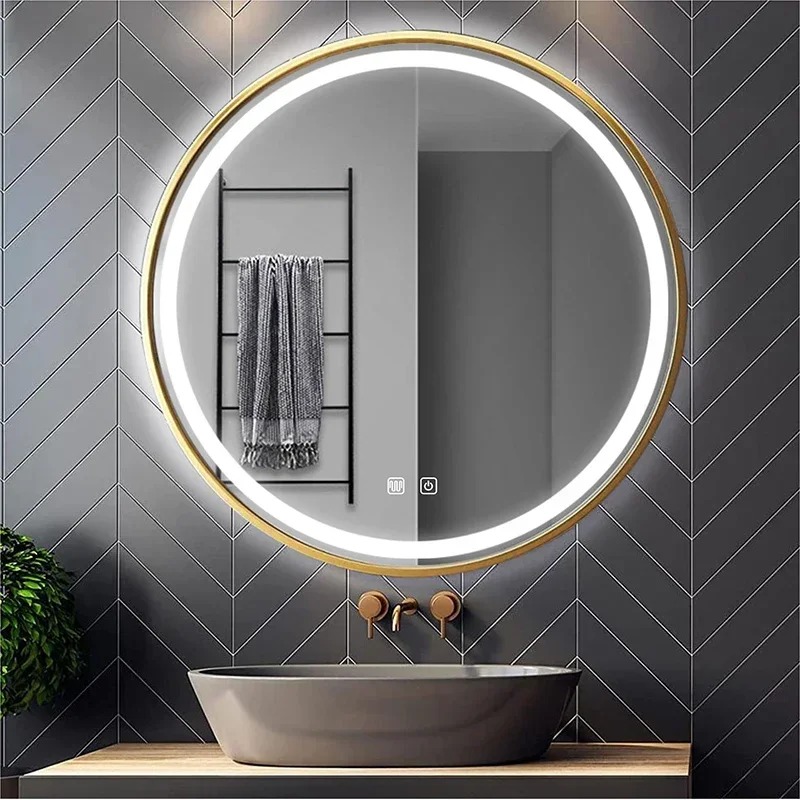 60/70/80cm LED Smart Gold Fram - đánh giá và giá Home Living Bathroom Vanity