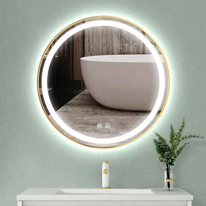 60/70/80cm LED Smart Gold Fram - đánh giá và giá Home Living Bathroom Vanity