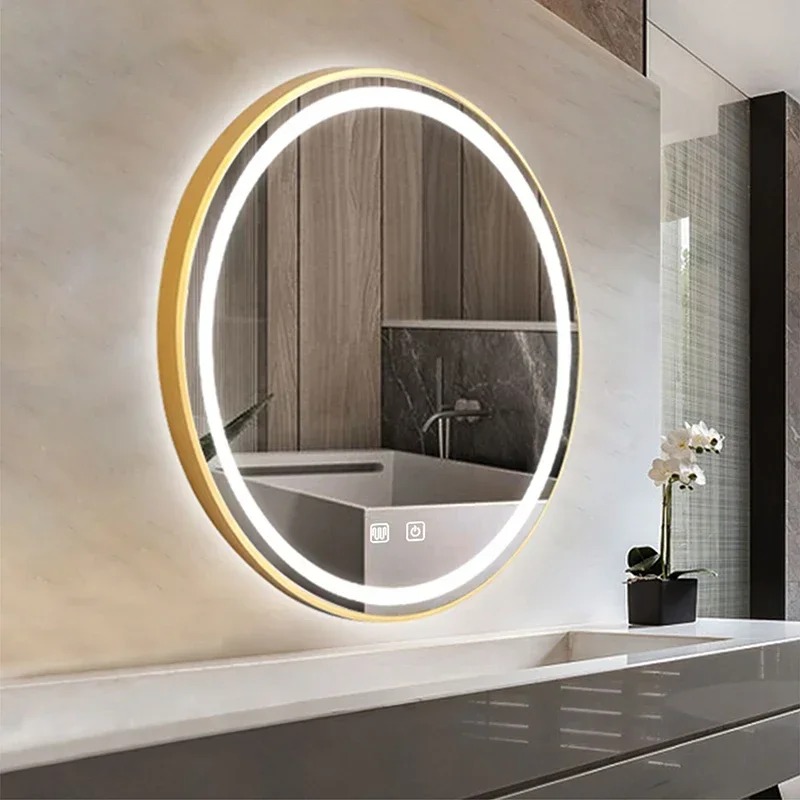 60/70/80cm LED Smart Gold Fram - đánh giá và giá Home Living Bathroom Vanity