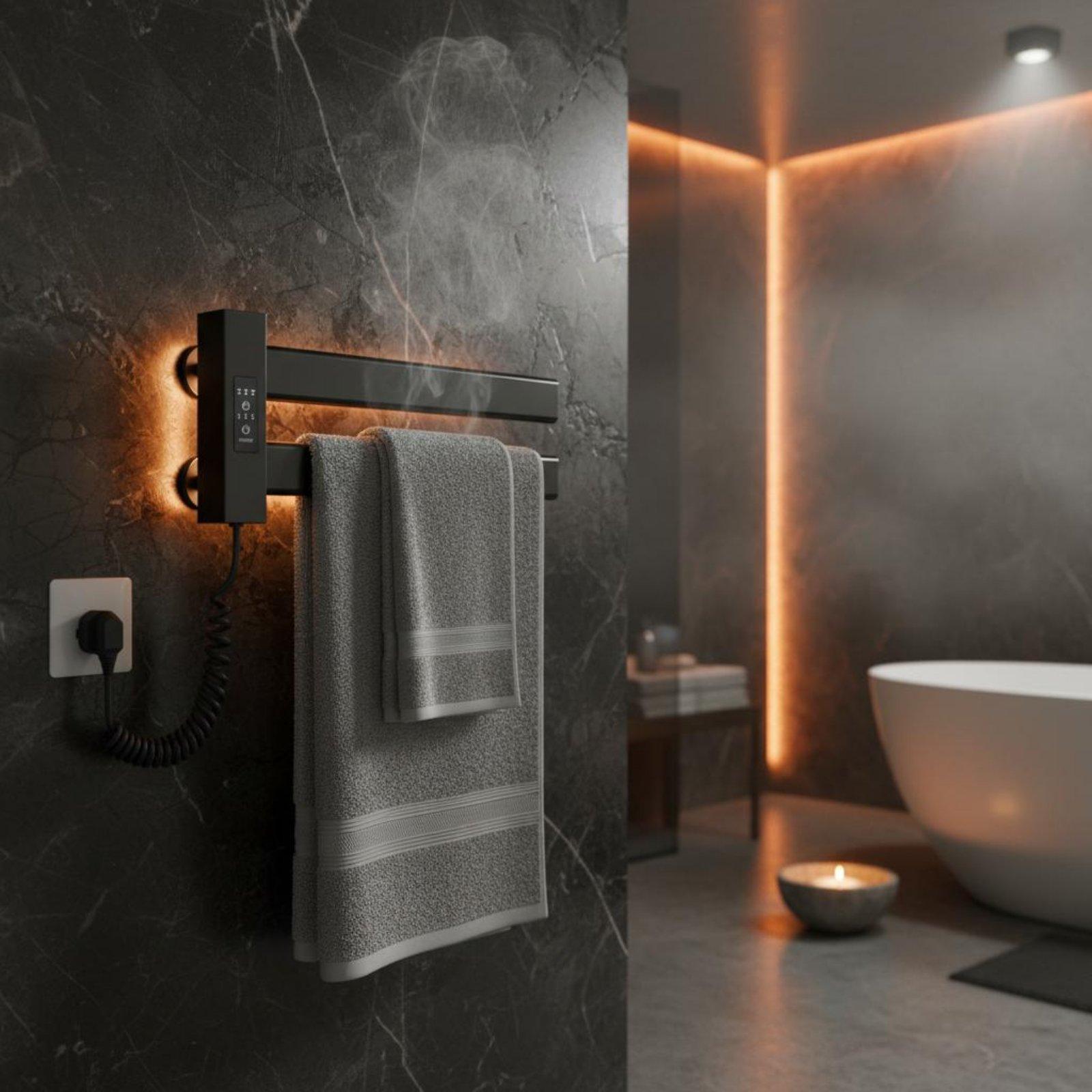 Smart Towel Heating Rack easy  - đánh giá và giá Towel Warmer Electric