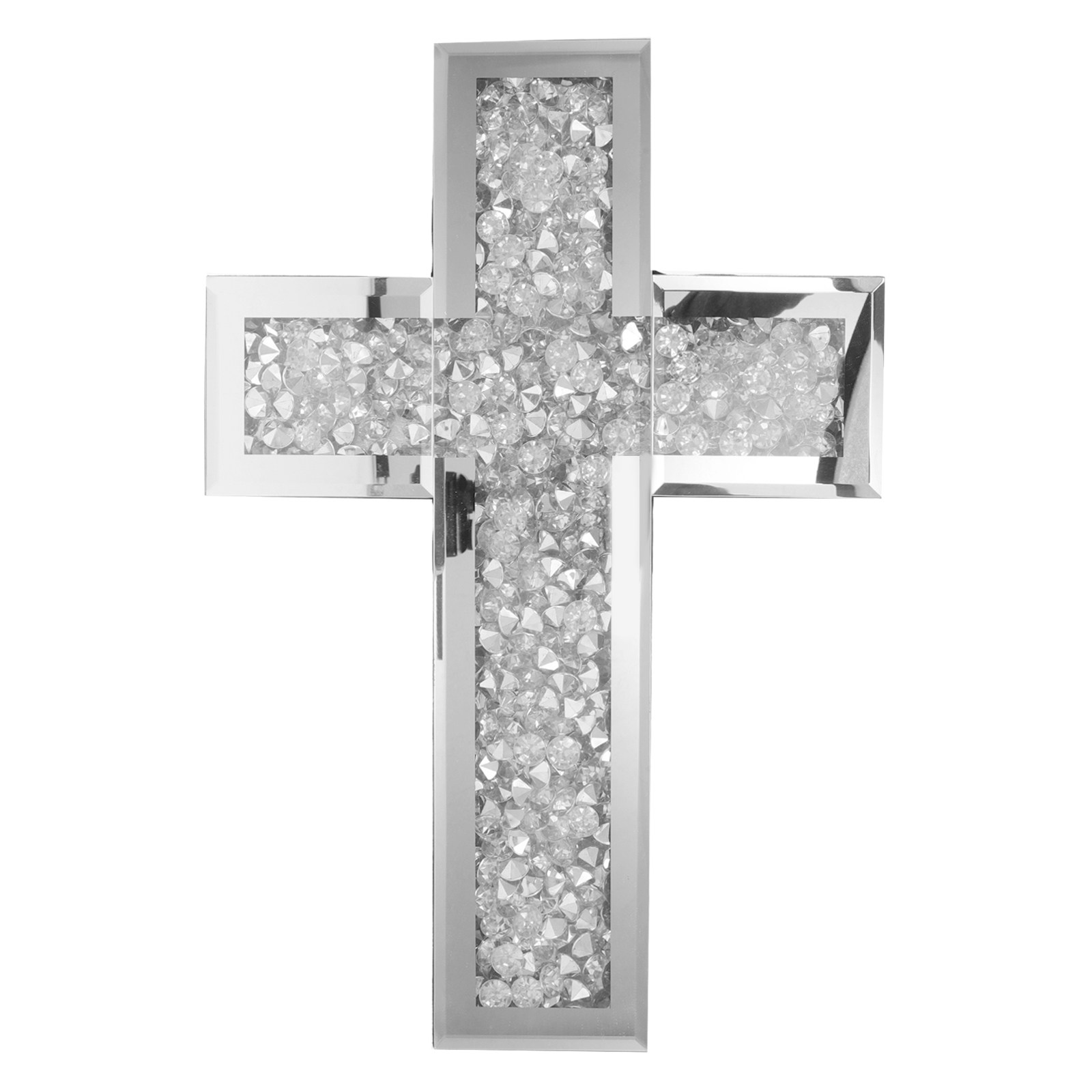 Glass Mirrored Cross Wall Deco - đánh giá và giá Home Bathroom Glass