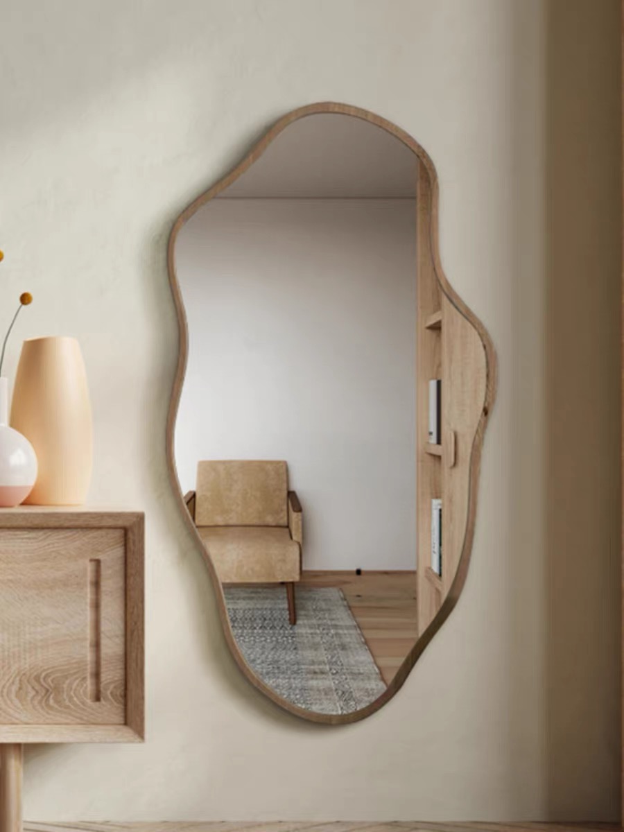 Irregular Asymmetrical Wooden  - đánh giá và giá Home Bathroom Glass