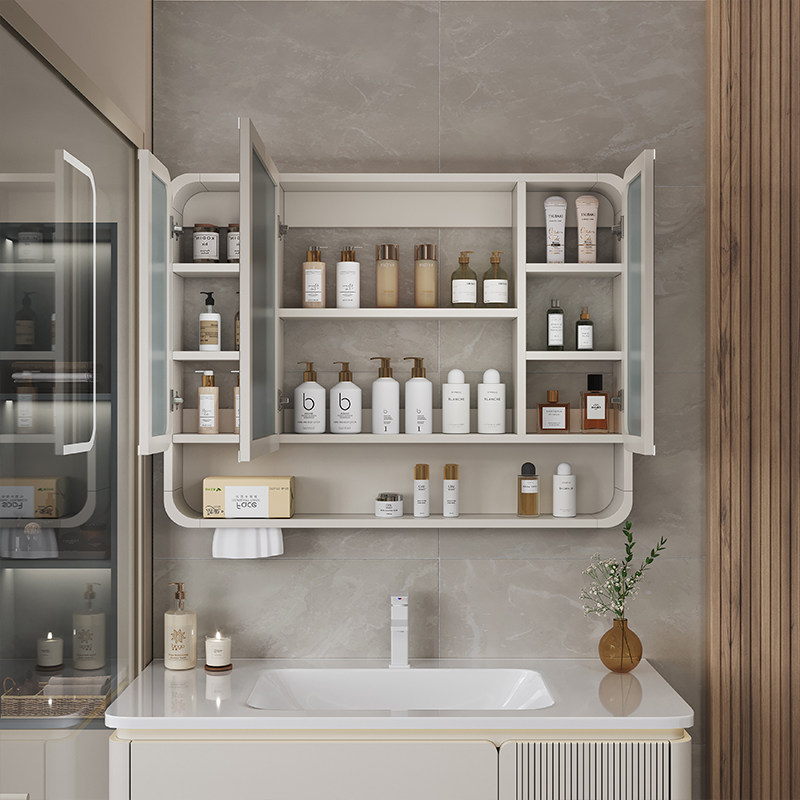 Organizer Mirror Bathroom Cabi - đánh giá và giá Home Bathroom Glass