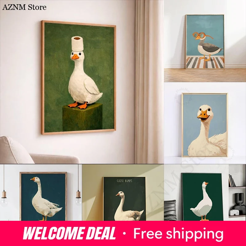 Duck Goose Poster, Funny Bathr - đánh giá và giá Home Bathroom Ideas
