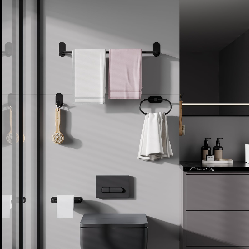 5-Piece Stainless Steel Adhesi - đánh giá và giá Home Bathroom Hardware