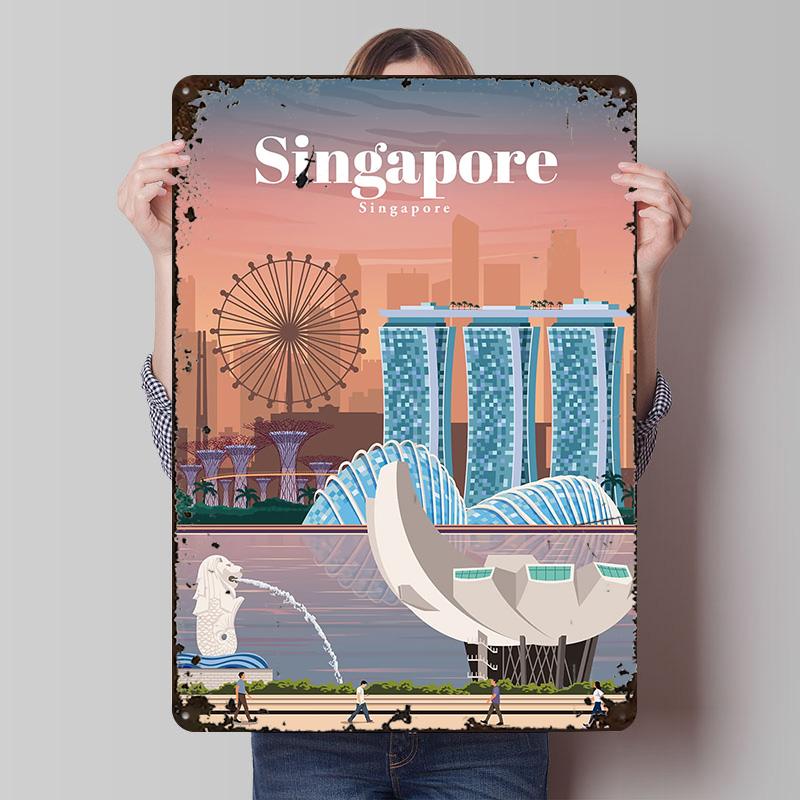 Travel to Singapore Printed Po - đánh giá và giá Home And Bathroom Singapore