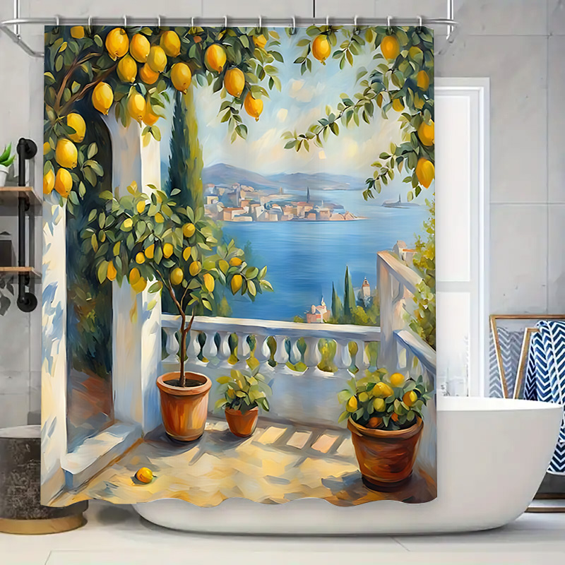 Mediterranean Lemon Garden Sho - đánh giá và giá Home Bathroom Ideas