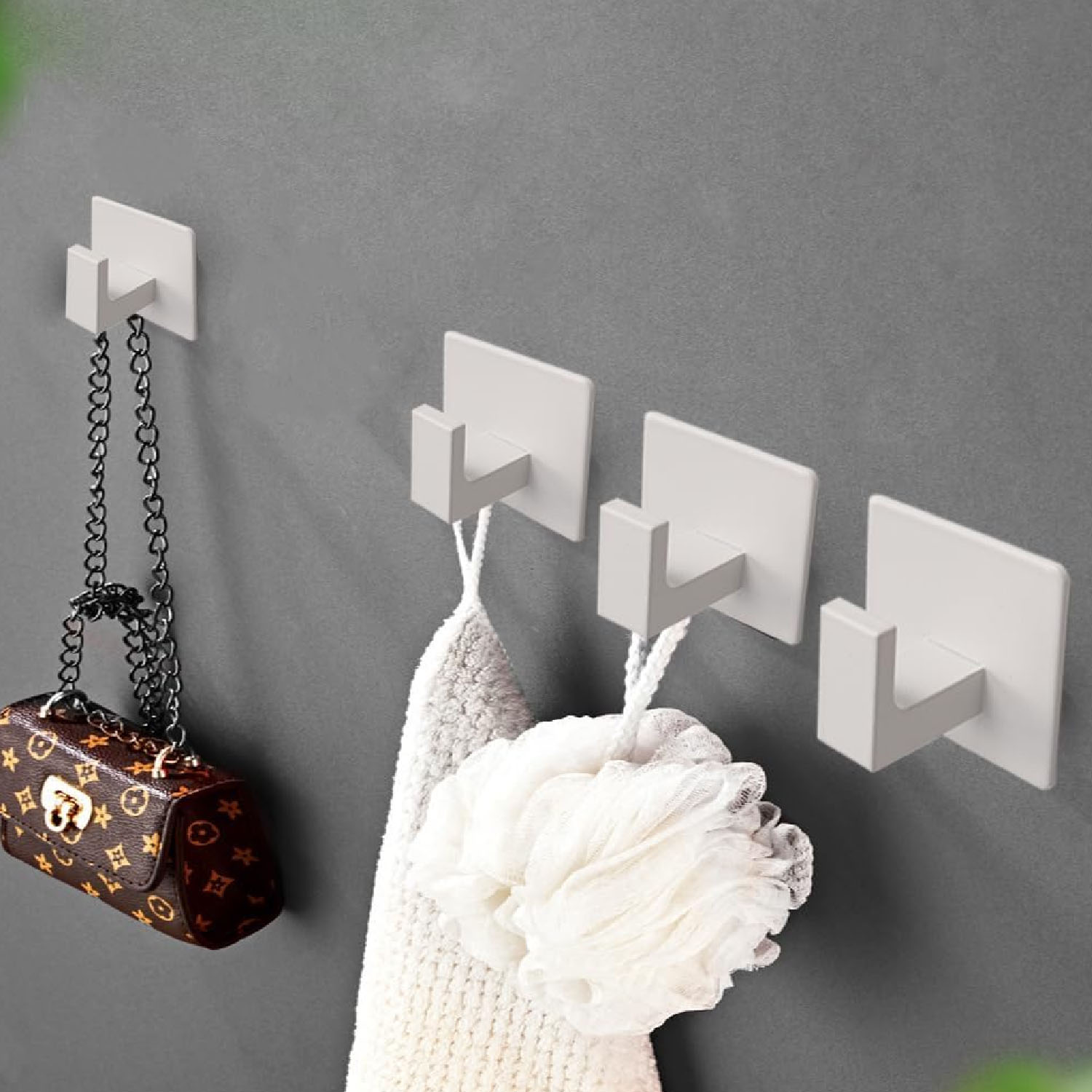 1pc/5pcs/6pcs Square Self Adhe - đánh giá và giá Robe Hook Adhesive