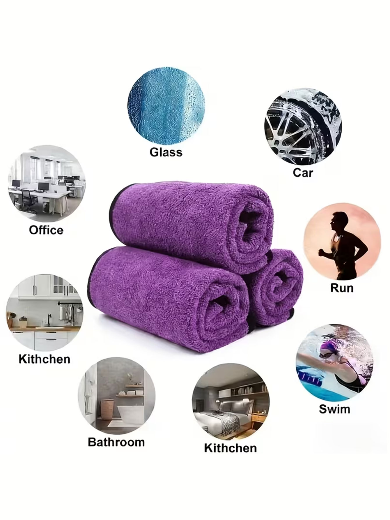 10-Pack Double-Sided Coral Vel - đánh giá và giá Home Bathroom Glass