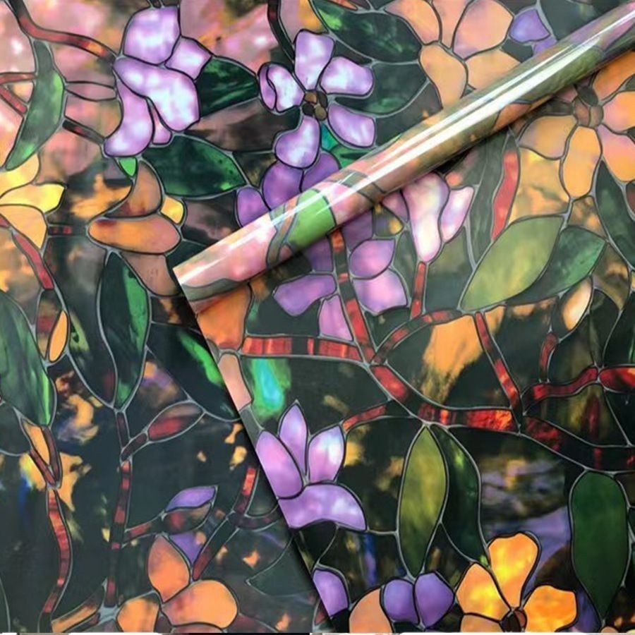 Flower Pattern Electrostatic W - đánh giá và giá Home Bathroom Glass