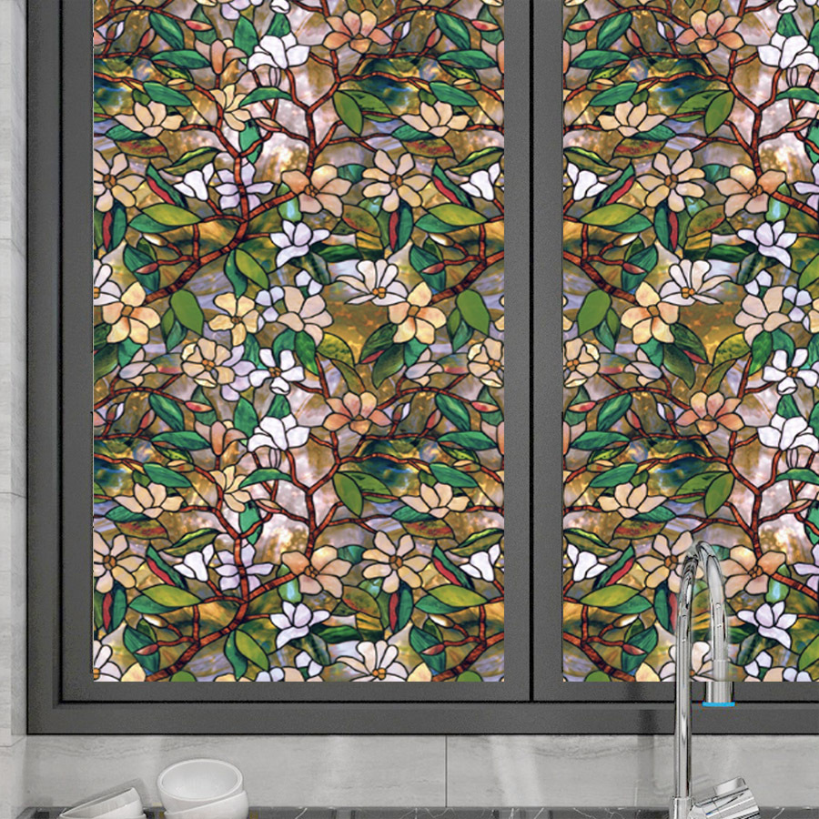 Flower Pattern Electrostatic W - đánh giá và giá Home Bathroom Glass