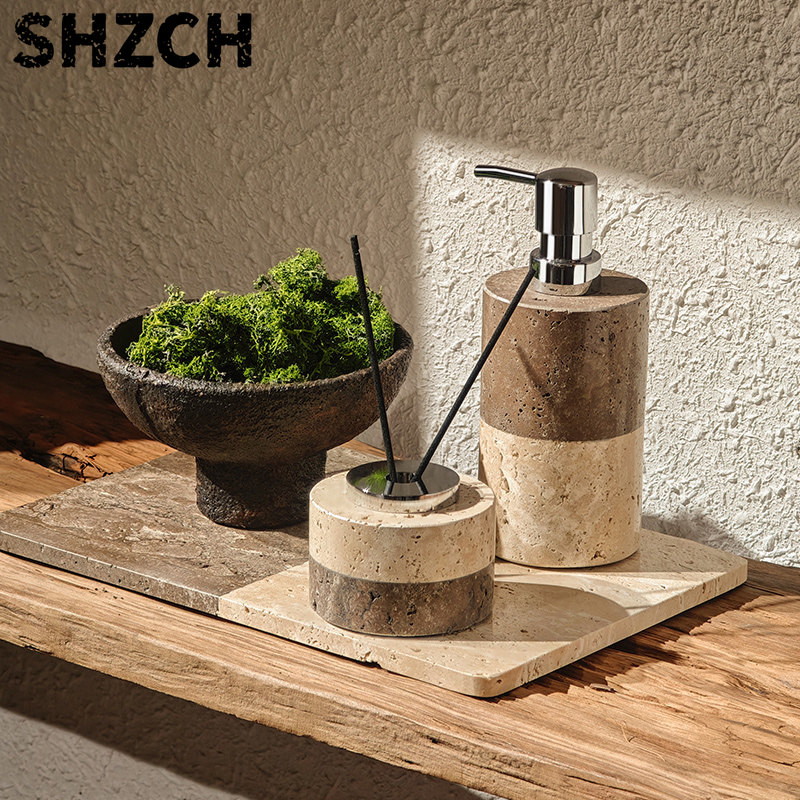 Travertine Bathroom Lotion Dis - đánh giá và giá Home Bathroom Glass