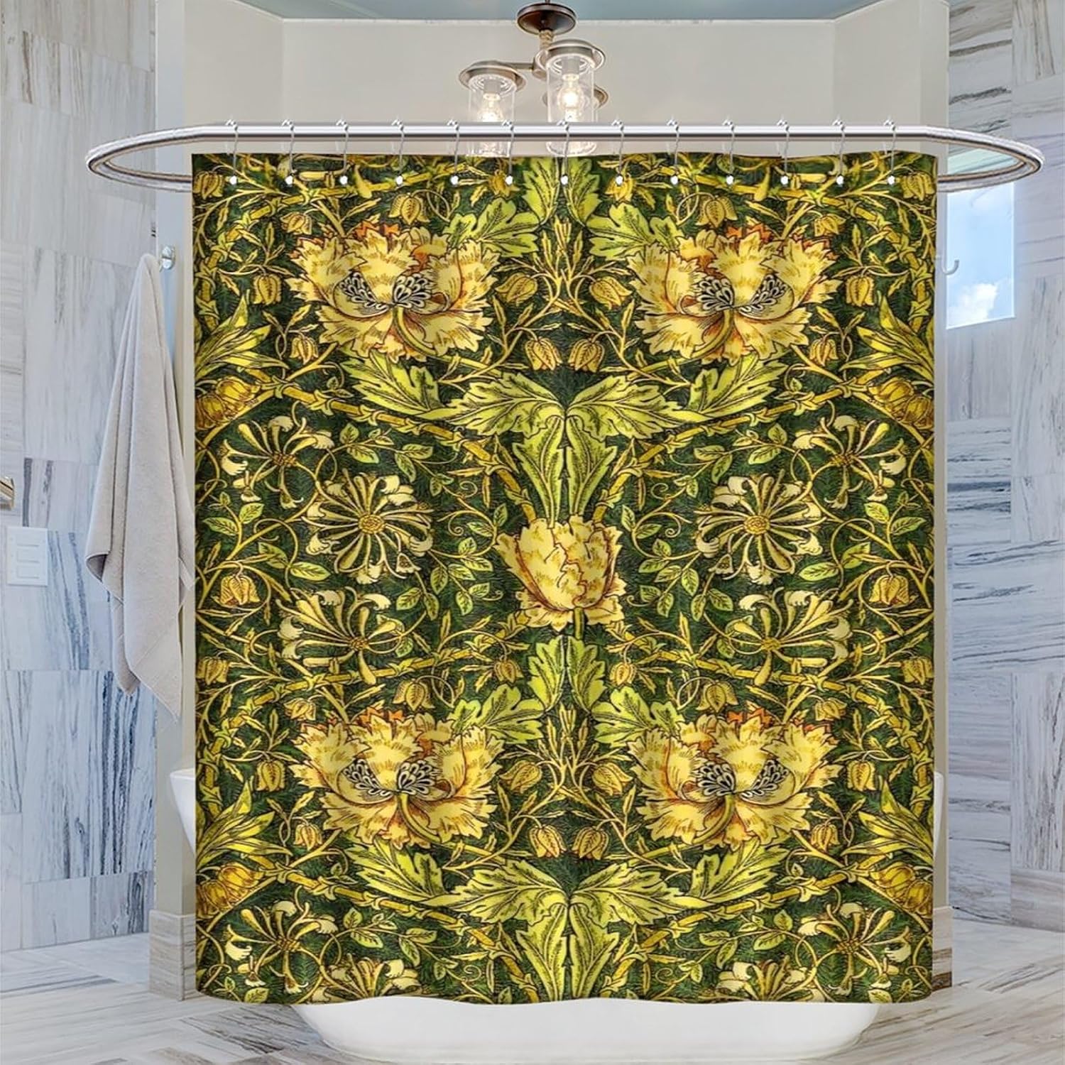 Waterproof Botanical Shower Cu - đánh giá và giá Home Bathroom Ideas