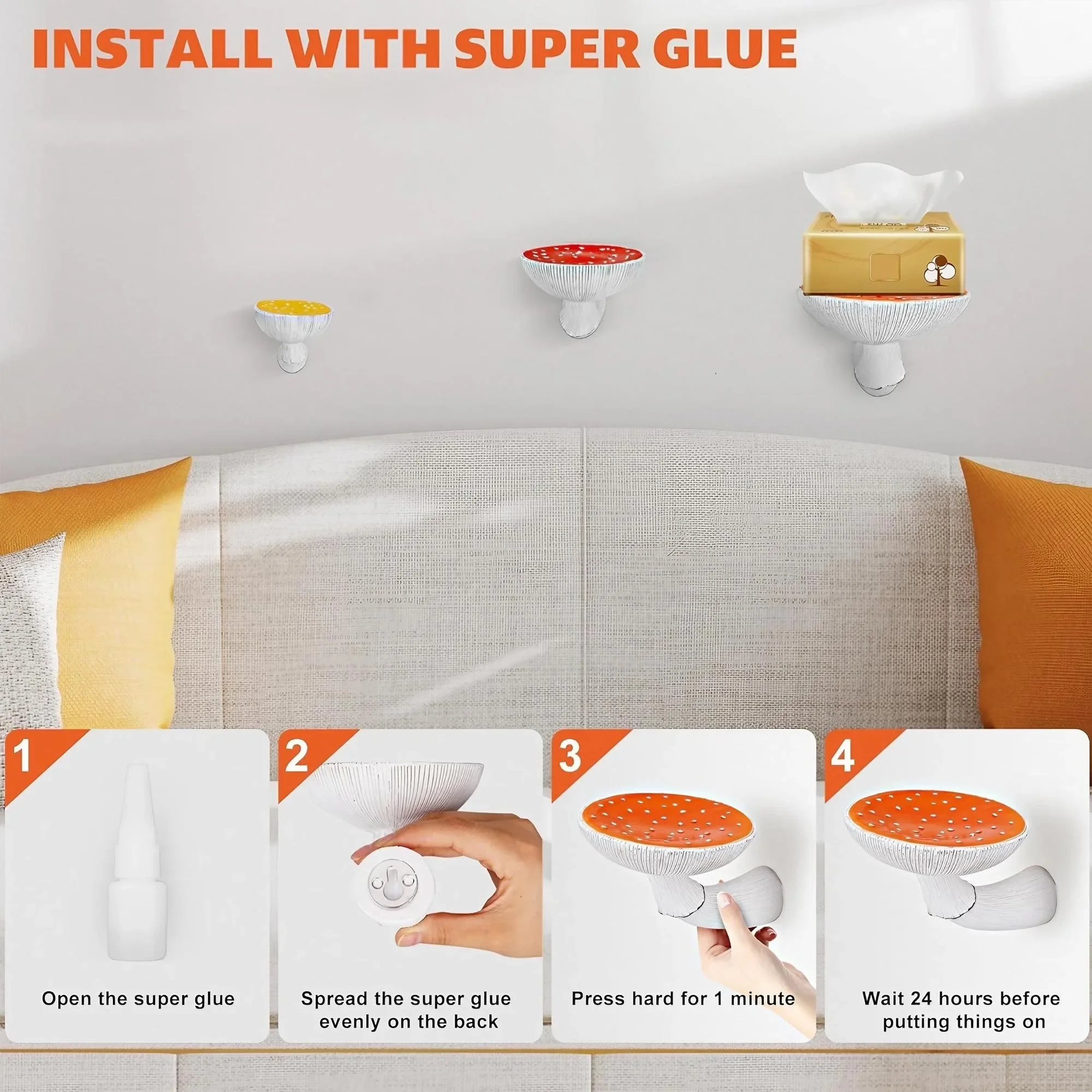 Floating Wall Shelf Mushroom S - đánh giá và giá Home Bathroom Hardware