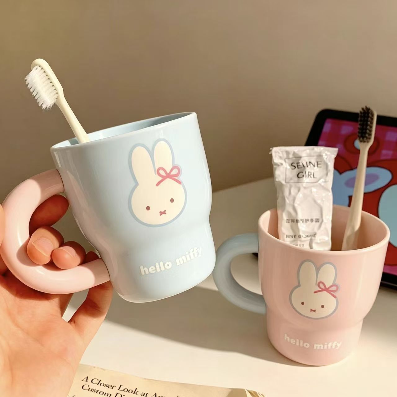 Miffy Rabbit Cartoon Pattern T - đánh giá và giá Home Goods Bathroom