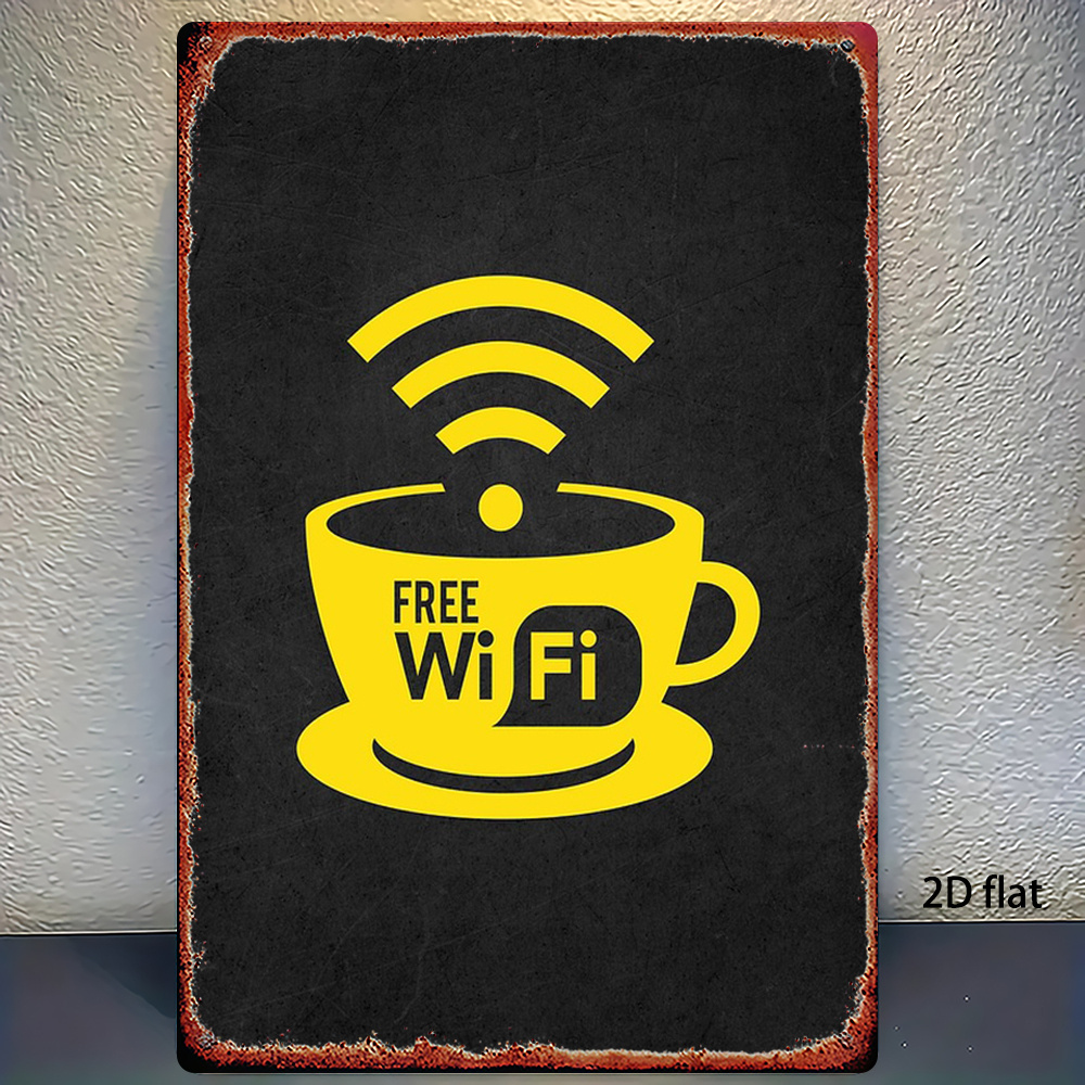 2D Vintage Metal Sign, WiFi Zo - đánh giá và giá Home Bathroom Ideas