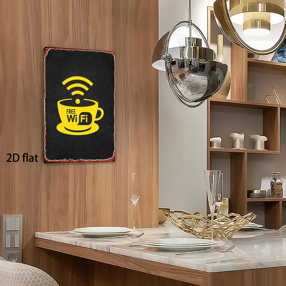 2D Vintage Metal Sign, WiFi Zo - đánh giá và giá Home Bathroom Ideas