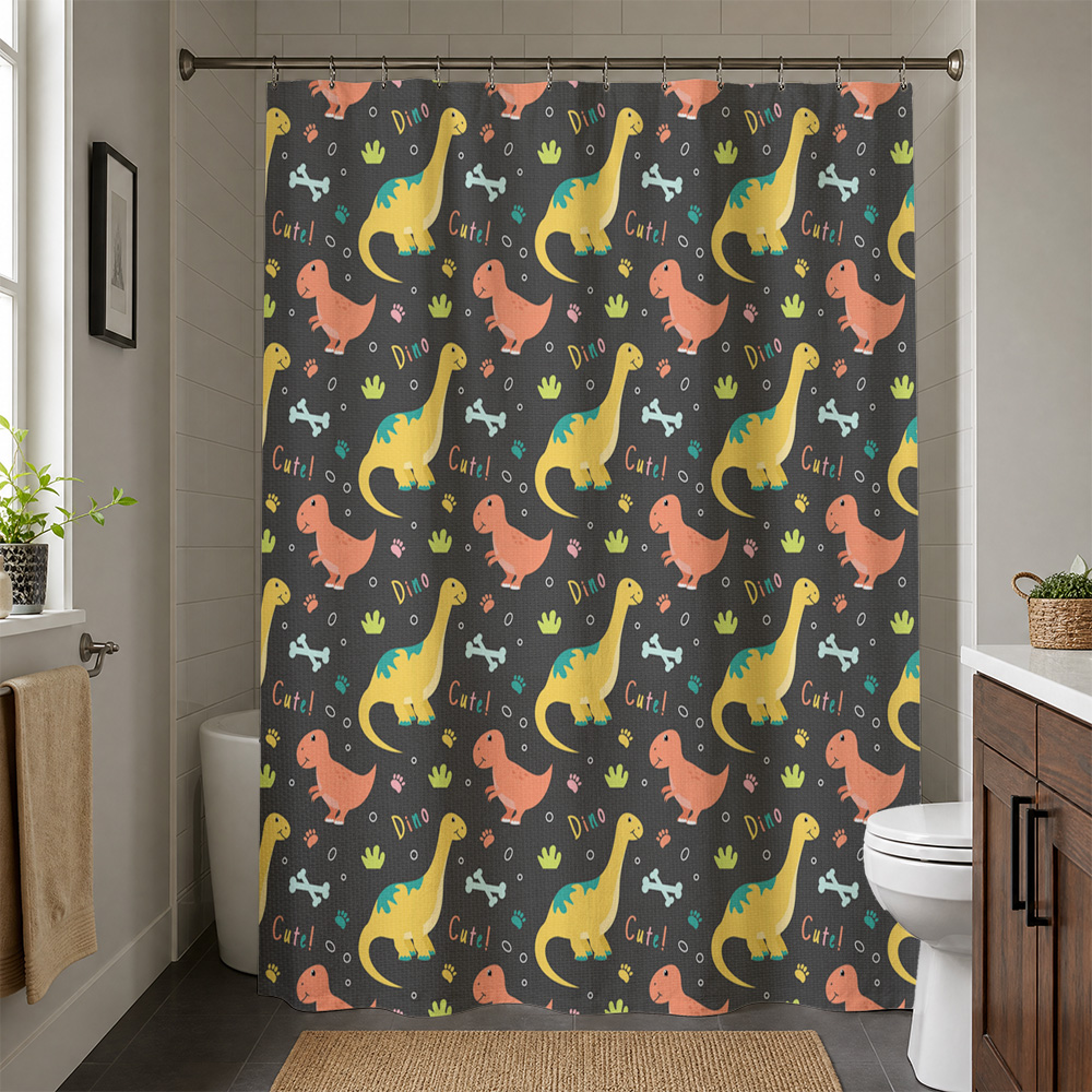 Waterproof Cute Dinosaur Showe - đánh giá và giá Home Bathroom Ideas