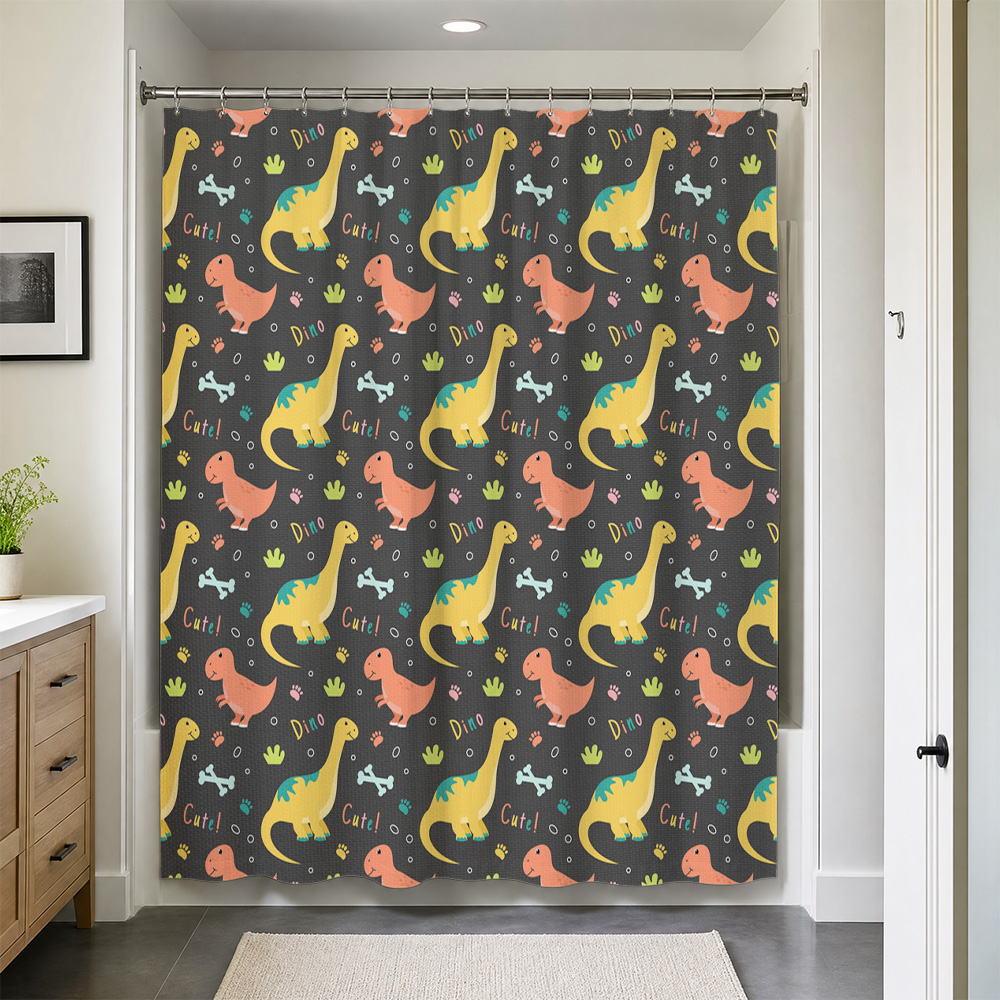 Waterproof Cute Dinosaur Showe - đánh giá và giá Home Bathroom Ideas