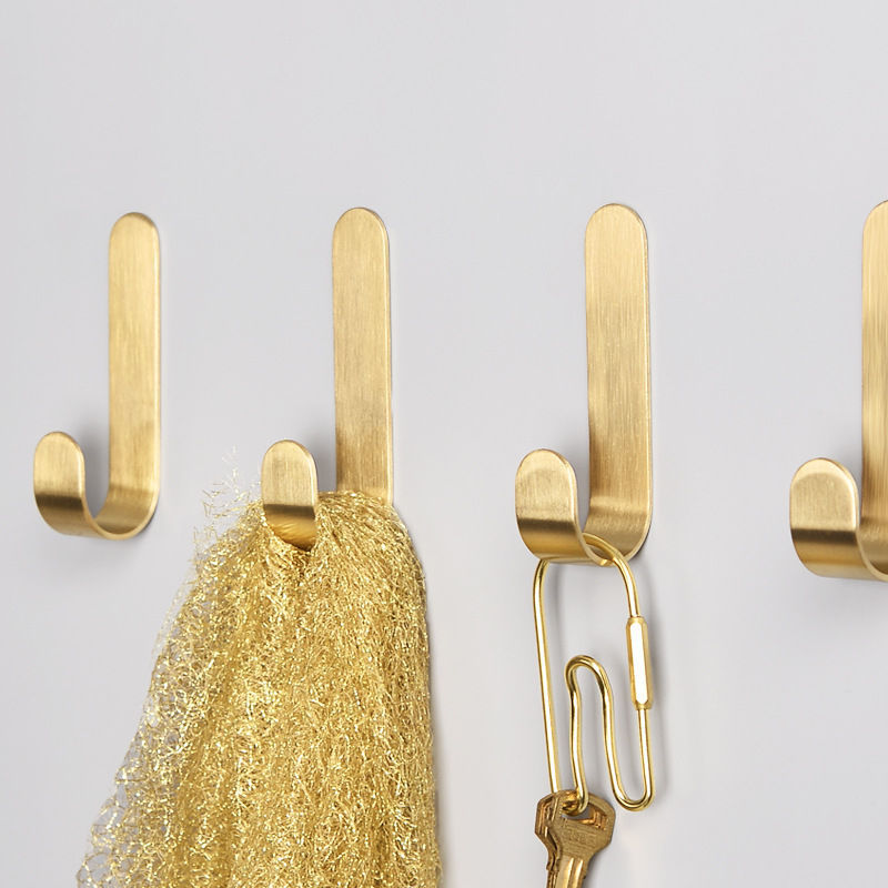 1-5pcs Brass Wall Hooks Punchi - đánh giá và giá Robe Hook Adhesive