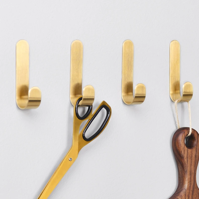1-5pcs Brass Wall Hooks Punchi - đánh giá và giá Robe Hook Adhesive