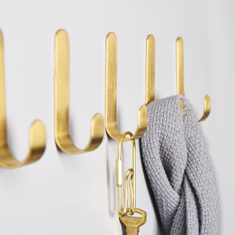 1-5pcs Brass Wall Hooks Punchi - đánh giá và giá Robe Hook Adhesive