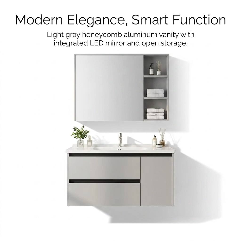Bathroom CabinetModern Eco-Fri - đánh giá và giá Home Living Bathroom Vanity